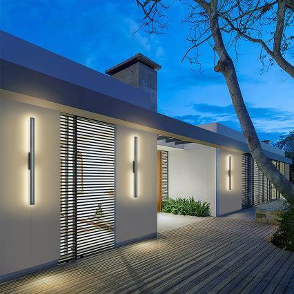 Brilagi - LED vonkajšie nástenné svietidlo LINEO LED/24W/230V 4000K IP65 100 cm antracit
