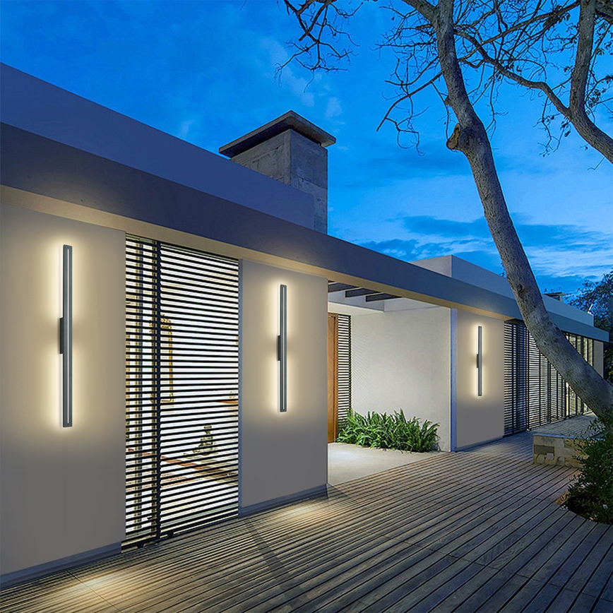 Brilagi - LED vonkajšie nástenné svietidlo LINEO LED/24W/230V 4000K IP65 100 cm antracit