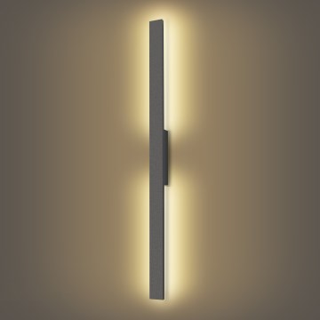 Brilagi - LED Vonkajšie nástenné svietidlo LUNA LED/24W/230V 3000K IP65 100 cm antracit