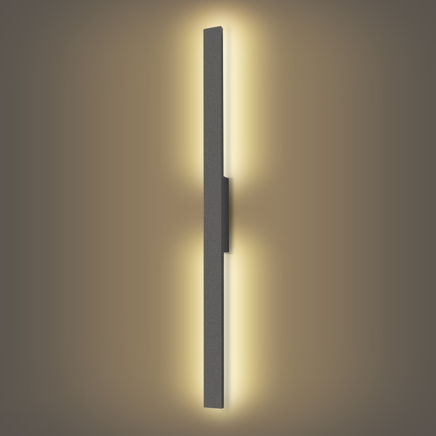 Brilagi - LED Vonkajšie nástenné svietidlo LUNA LED/24W/230V 3000K IP65 100 cm antracit