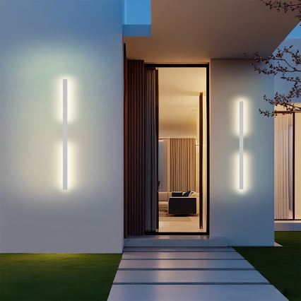 Brilagi - LED vonkajšie nástenné svietidlo LUNA LED/24W/230V 3000K IP65 100 cm biela CRI 90