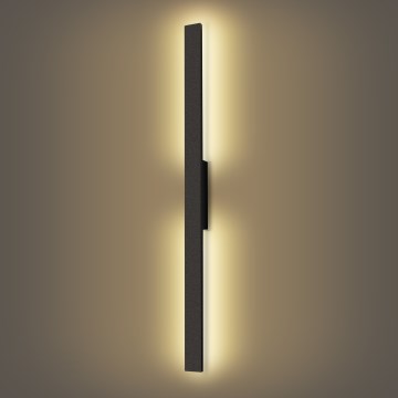 Brilagi - LED vonkajšie nástenné svietidlo LUNA LED/24W/230V 3000K IP65 100 cm čierne