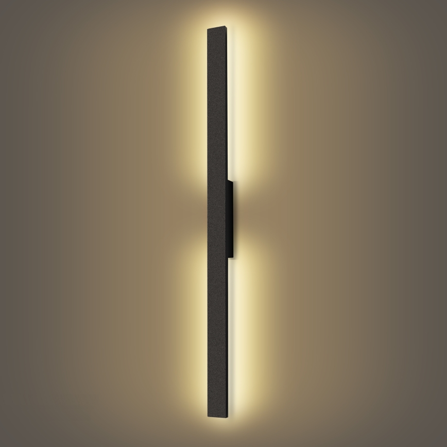 Brilagi - LED vonkajšie nástenné svietidlo LUNA LED/24W/230V 3000K IP65 100 cm čierne