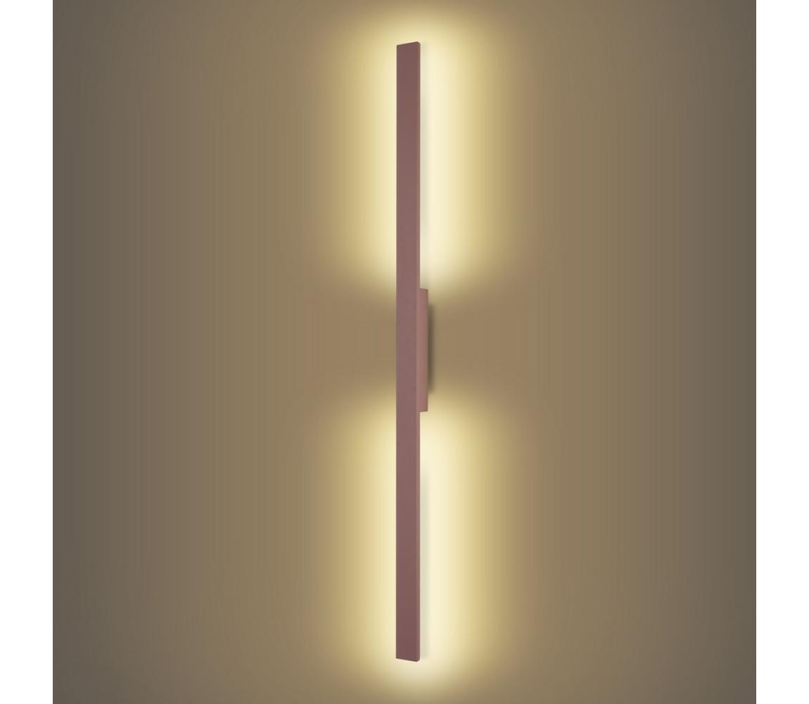 Brilagi - LED vonkajšie nástenné svietidlo LUNA LED/24W/230V 3000K IP65 100 cm hnedé CRI 90 BRI819