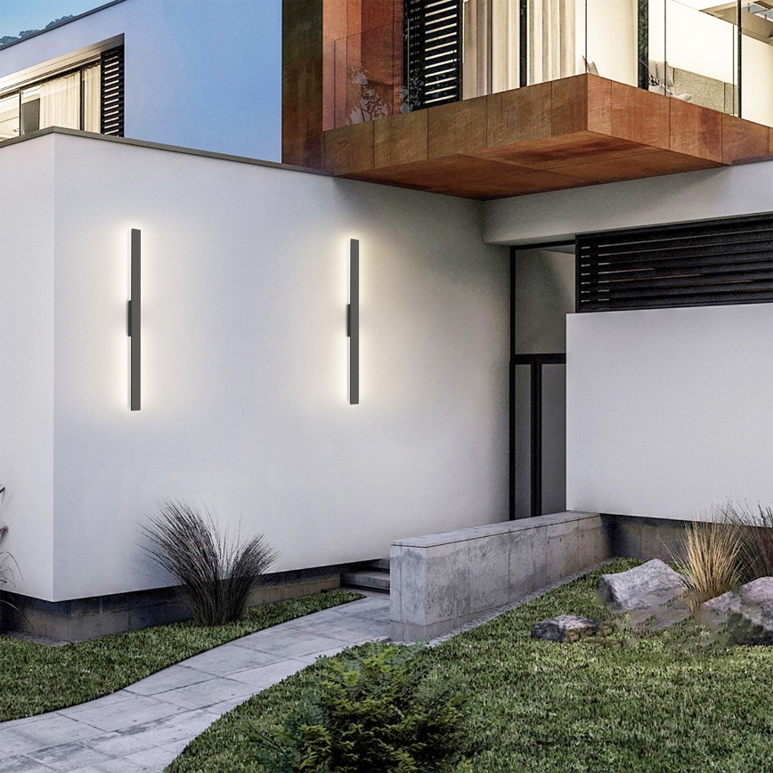 Brilagi - LED Vonkajšie nástenné svietidlo LUNA LED/24W/230V 3000K IP65 100 cm antracit