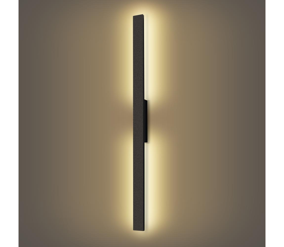 Brilagi - LED vonkajšie nástenné svietidlo LUNA LED/24W/230V 3000K IP65 čierne BRI267