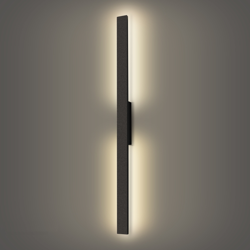 Brilagi - LED vonkajšie nástenné svietidlo LUNA LED/24W/230V 4000K IP65 100 cm čierne