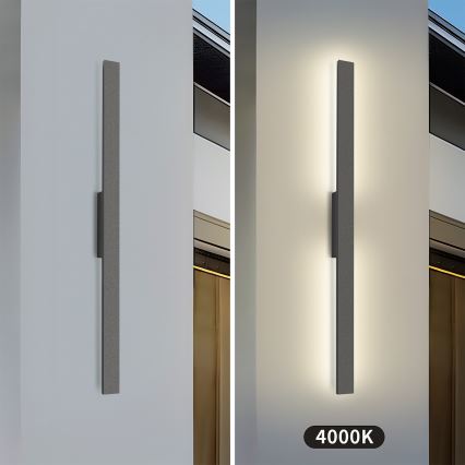 Brilagi - LED vonkajšie nástenné svietidlo LUNA LED/24W/230V 4000K IP65 100 cm antracit