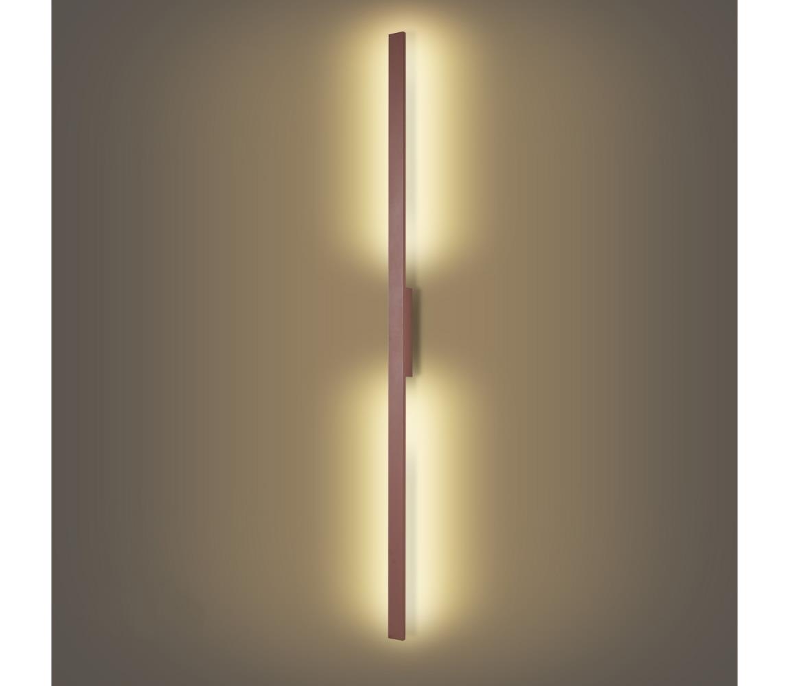 Brilagi - LED vonkajšie nástenné svietidlo LUNA LED/30W/230V 3000K IP65 150 cm hnedé CRI 90 BRI823