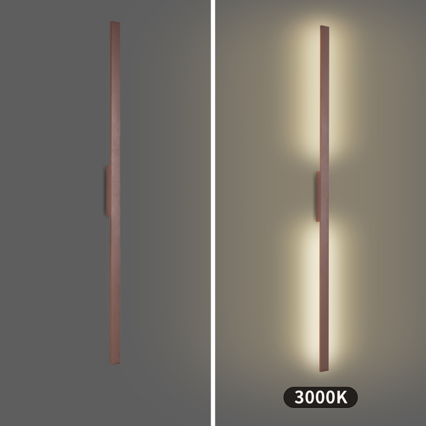 Brilagi - LED vonkajšie nástenné svietidlo LUNA LED/30W/230V 3000K IP65 150 cm hnedé CRI 90