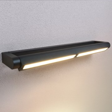 BRILAGI - LED Vonkajšie nástenné svietidlo na fasádu SALERNO LED/24W/230V 66 cm čierne IP65