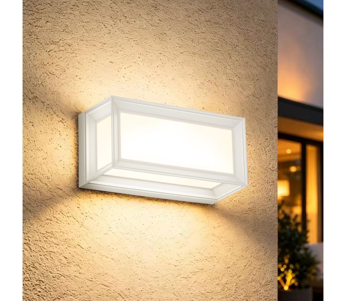 Brilagi - LED vonkajšie nástenné svietidlo PARKER LED/12W/230V 3000/4500/6000K biela IP44 BRI882
