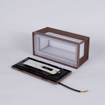 Brilagi - LED vonkajšie nástenné svietidlo PARKER LED/12W/230V 3000/4500/6000K hnedé IP44