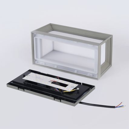Brilagi - LED vonkajšie nástenné svietidlo PARKER LED/12W/230V 3000/4500/6000K sivá IP44