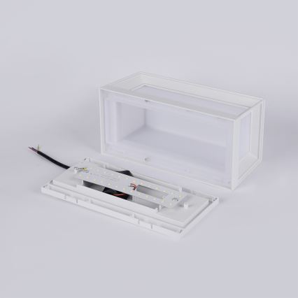 Brilagi - LED vonkajšie nástenné svietidlo PARKER LED/12W/230V biela IP44