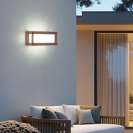 Brilagi - LED vonkajšie nástenné svietidlo PARKER LED/12W/230V hnedé IP44
