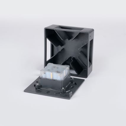 Brilagi - LED vonkajšie nástenné svietidlo QUADRAY LED/6W/230V antracit IP54