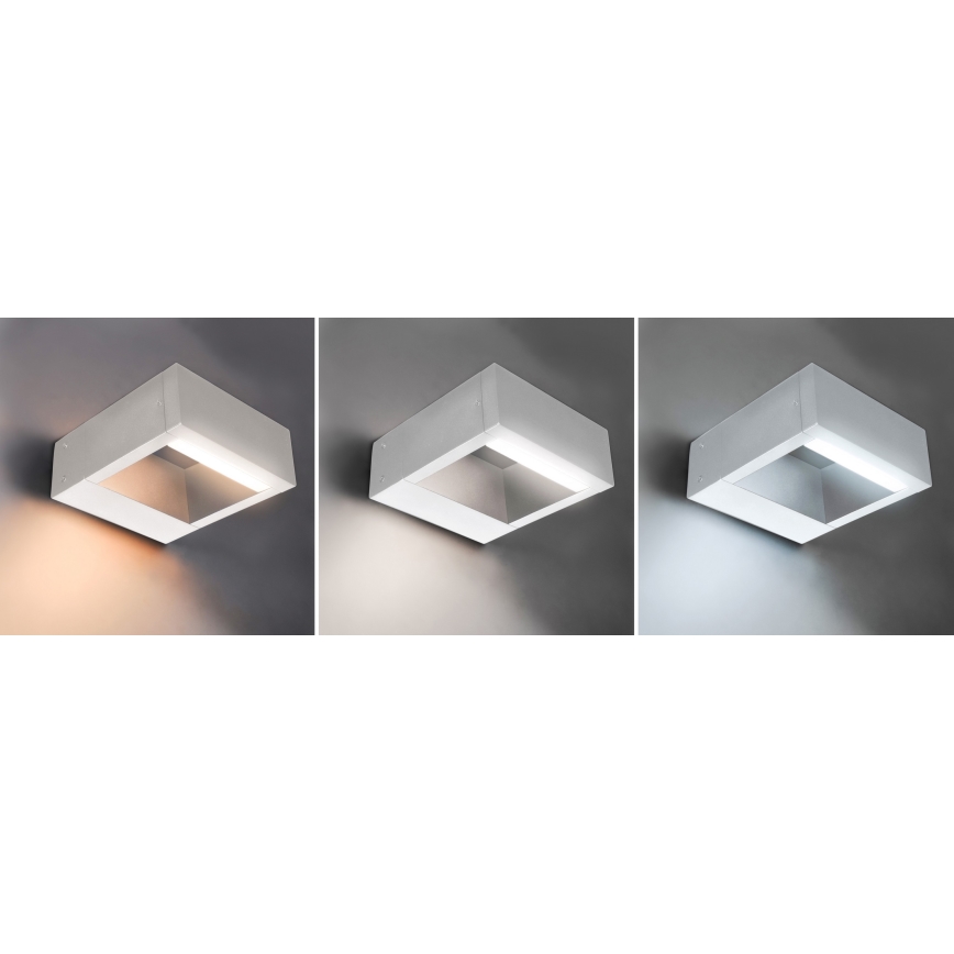Brilagi - LED Vonkajšie nástenné svietidlo RAGUSA LED/7W/230V 3000/4000/6000K biela IP54