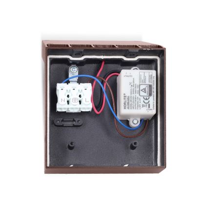 Brilagi - LED vonkajšie nástenné svietidlo RIANO LED/8W/230V hnedé IP65