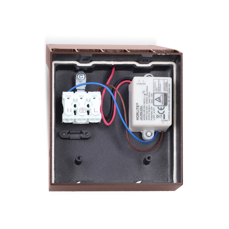 Brilagi - LED vonkajšie nástenné svietidlo RIANO LED/8W/230V hnedé IP65