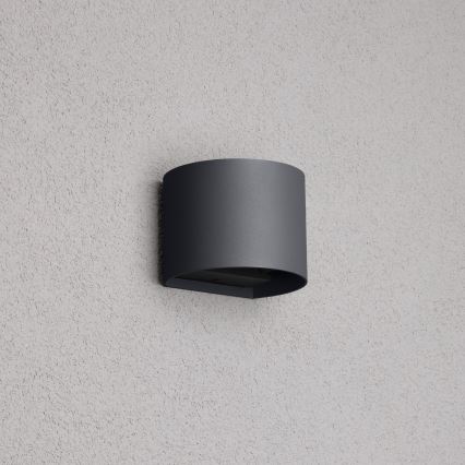 Brilagi - LED Vonkajšie nástenné svietidlo RONDO LED/6W/230V antracit IP54