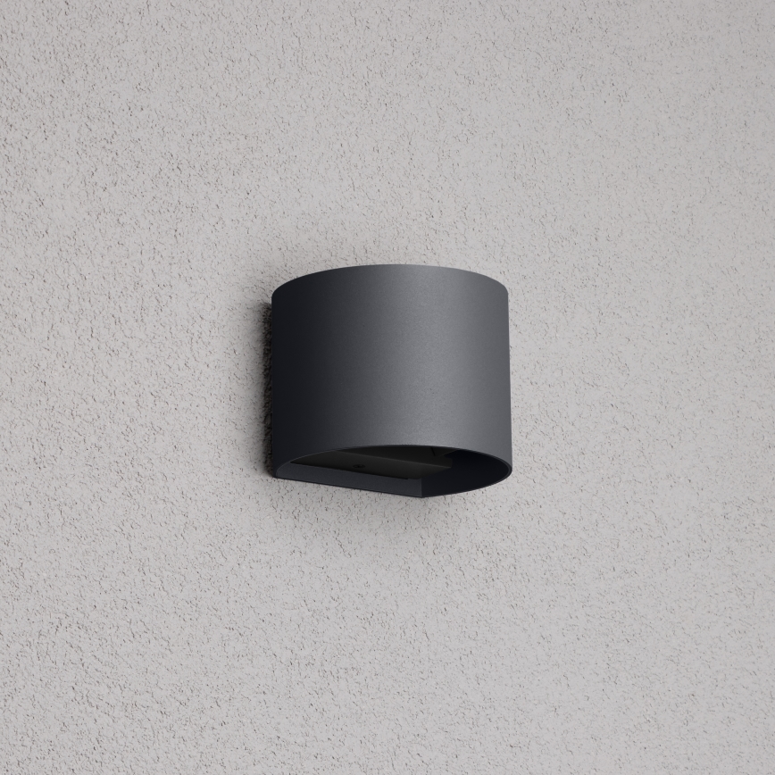 Brilagi - LED Vonkajšie nástenné svietidlo RONDO LED/6W/230V antracit IP54