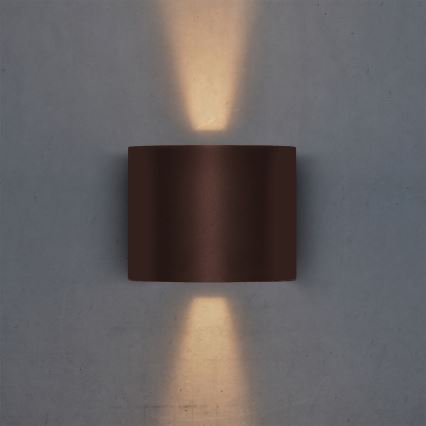 Brilagi - LED vonkajšie nástenné svietidlo RONDO LED/6W/230V hnedé IP54