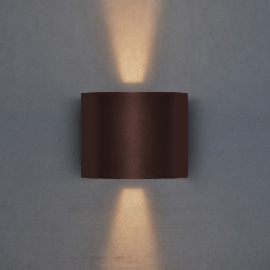 Brilagi - LED vonkajšie nástenné svietidlo RONDO LED/6W/230V hnedé IP54