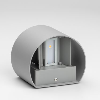 Brilagi - LED Vonkajšie nástenné svietidlo RONDO LED/6W/230V šedá IP54