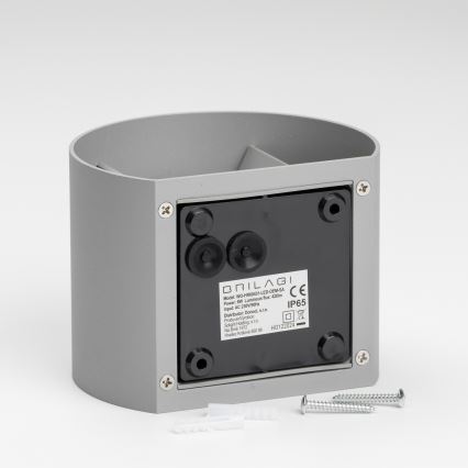 Brilagi - LED Vonkajšie nástenné svietidlo RONDO LED/6W/230V šedá IP54