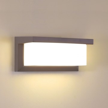 Brilagi - LED vonkajšie nástenné svietidlo s čidlom BRICKY LED/12W/230V hnedé IP54