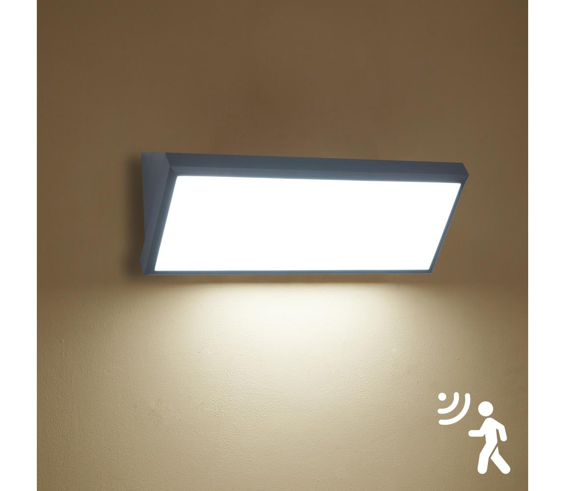 Brilagi - LED vonkajšie nástenné svietidlo s pohybovým senzorom TRIANGLE LED/42W/230V antracit IP65 BRI676