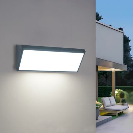 Brilagi - LED vonkajšie nástenné svietidlo so senzorom TRIANGLE LED/42W/230V 45 cm antracit IP65