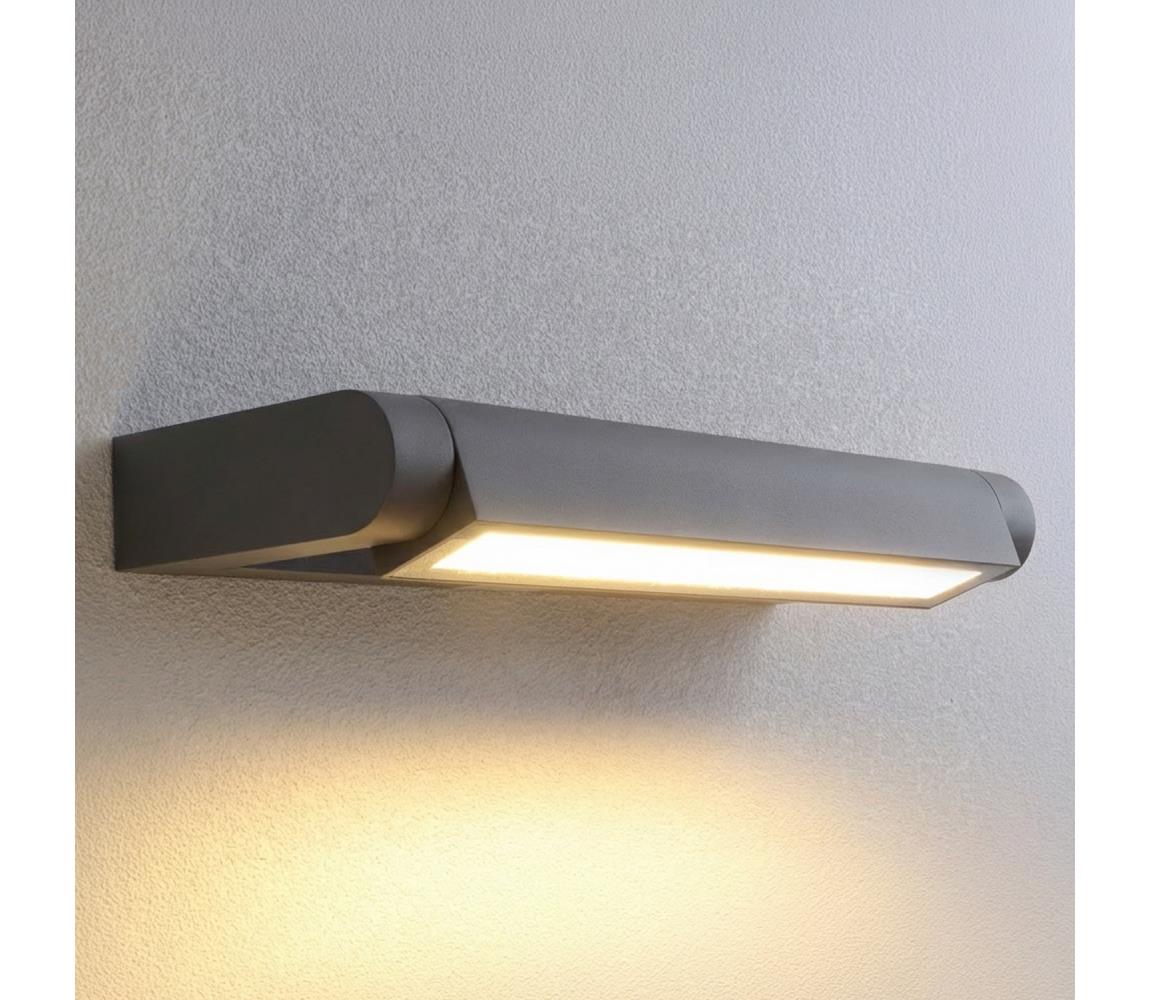 Brilagi -LED Vonkajšie nástenné svietidlo SALERNO LED/12W/230V 35,5 cm antracit IP65 WO-HR60281-350-OEM-ANT