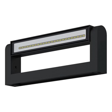 Brilagi - LED Vonkajšie nástenné svietidlo SALERNO LED/12W/230V 35,5 cm čierna IP65