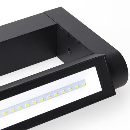 Brilagi - LED Vonkajšie nástenné svietidlo SALERNO LED/12W/230V 35,5 cm čierna IP65