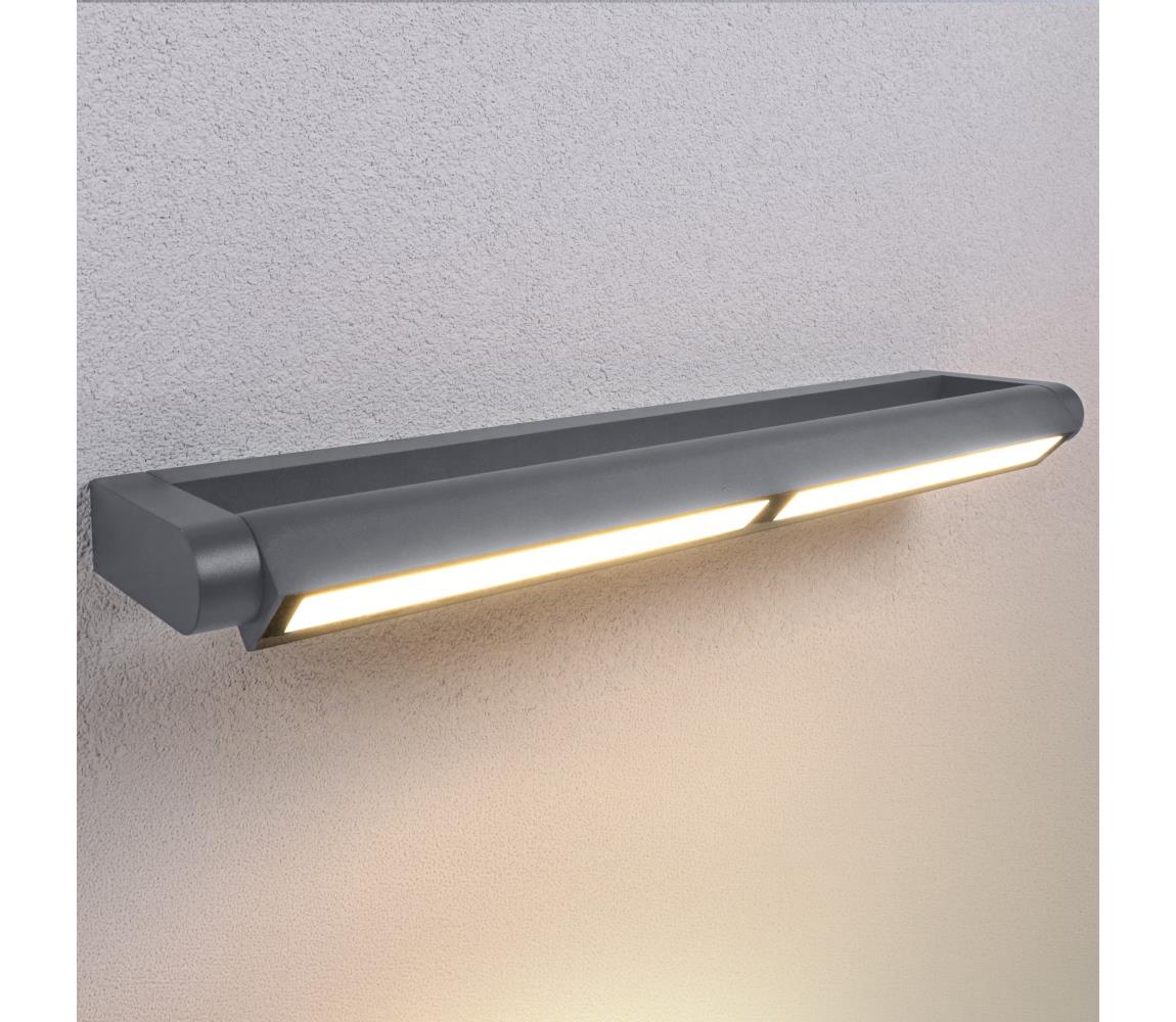 Brilagi -LED Vonkajšie nástenné svietidlo SALERNO LED/24W/230V 66 cm antracit IP65 WO-HR60281-650-OEM-ANT