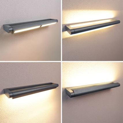 Brilagi - Vonkajšie nástenné LED svietidlo SALERNO LED/24W/230V 66 cm antracit IP65
