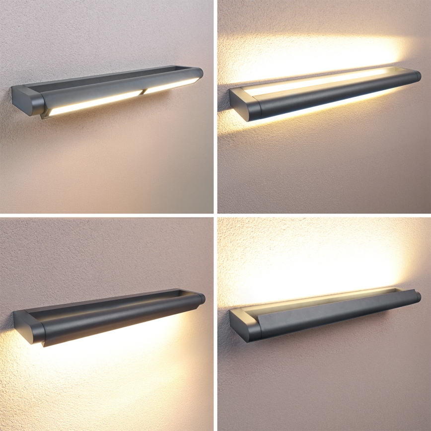 Brilagi - Vonkajšie nástenné LED svietidlo SALERNO LED/24W/230V 66 cm antracit IP65