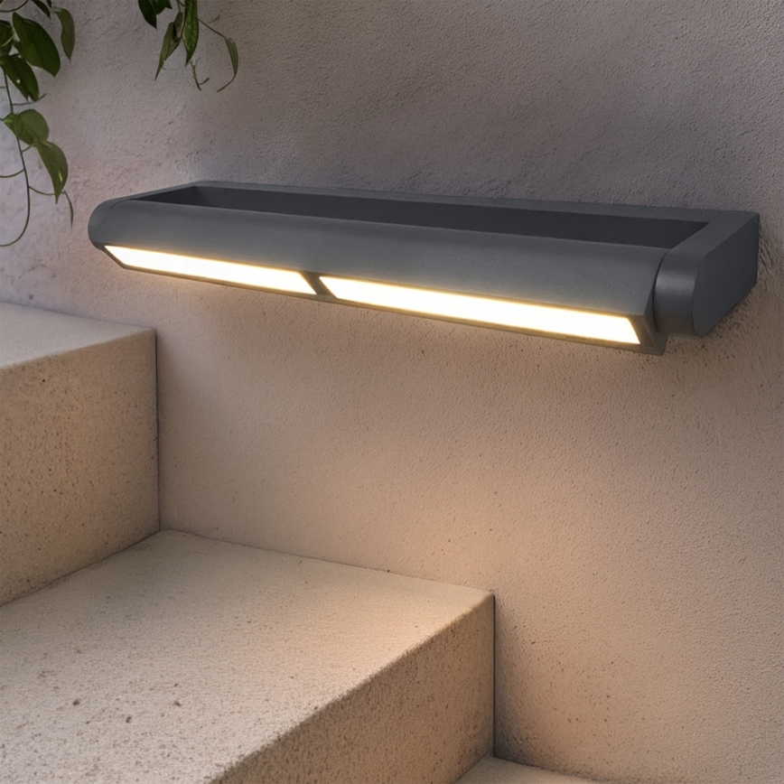 Brilagi - Vonkajšie nástenné LED svietidlo SALERNO LED/24W/230V 66 cm antracit IP65