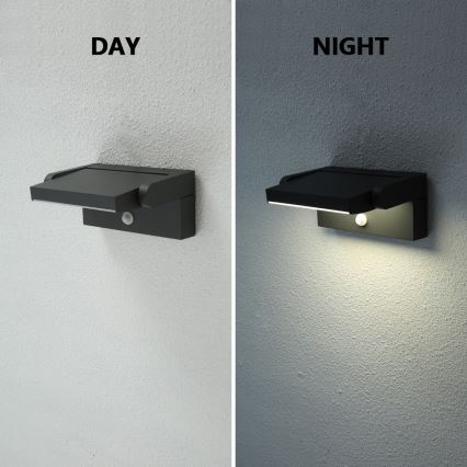 Brilagi - LED Vonkajšie nástenné svietidlo so senzorom ANKLE LED/12,5W/230V IP54