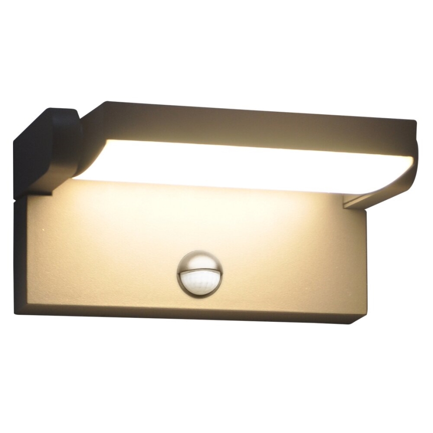 Brilagi - LED Vonkajšie nástenné svietidlo so senzorom ANKLE LED/18W/230V 3000K IP65 antracit