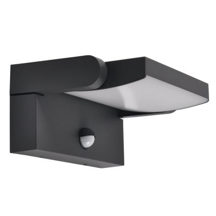 Brilagi - LED Vonkajšie nástenné svietidlo so senzorom ANKLE LED/18W/230V 3000K IP65 antracit