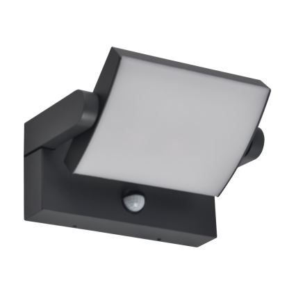 Brilagi - LED Vonkajšie nástenné svietidlo so senzorom ANKLE LED/18W/230V 3000K IP65 antracit