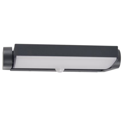 Brilagi - LED Vonkajšie nástenné svietidlo so senzorom ANKLE LED/18W/230V 3000K IP65 antracit