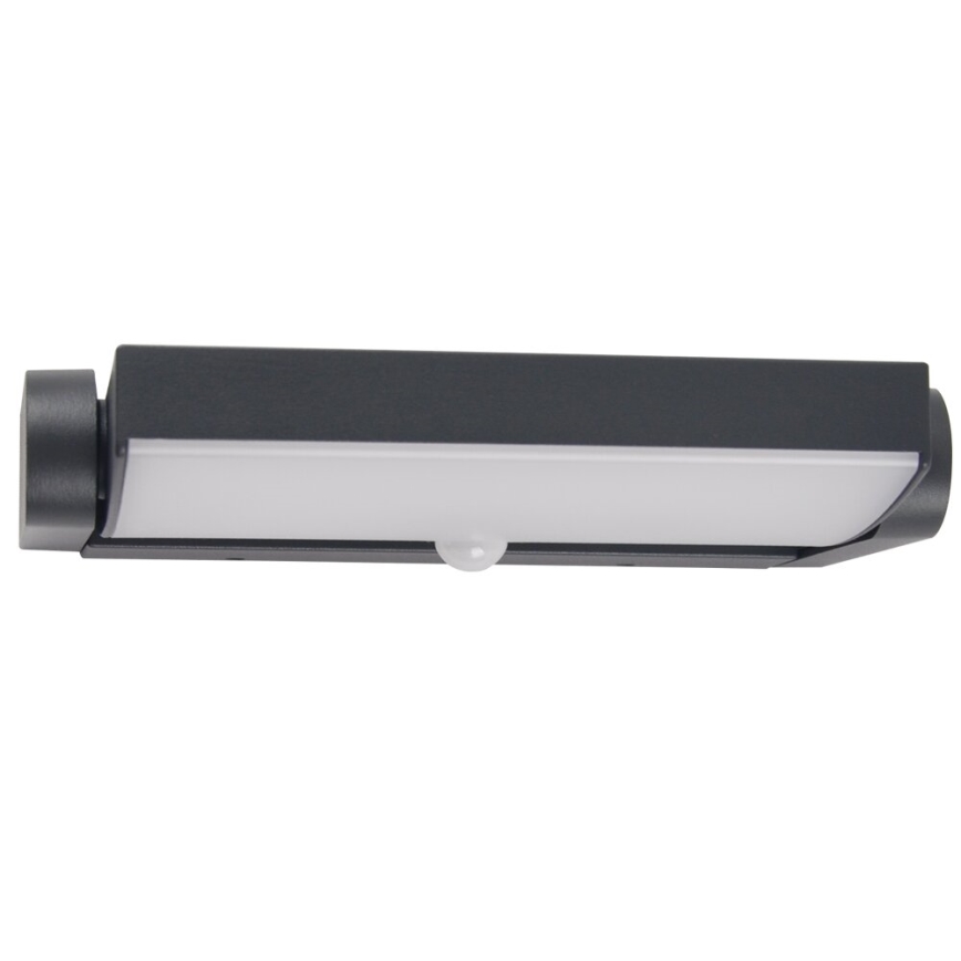 Brilagi - LED Vonkajšie nástenné svietidlo so senzorom ANKLE LED/18W/230V 3000K IP65 antracit