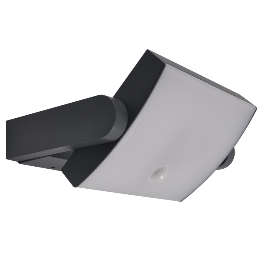 Brilagi - LED vonkajšie nástenné svietidlo so senzorom ANKLE LED/18W/230V 3000K IP65 antracit