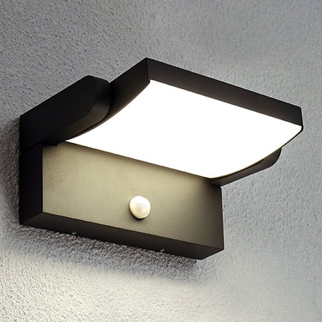 Brilagi - LED Vonkajšie nástenné svietidlo so senzorom ANKLE LED/18W/230V 4000K IP65 antracit