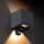 Brilagi - LED vonkajšie nástenné svietidlo so senzorom CUBE LED/6W/230V antracit IP65