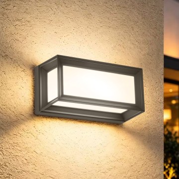 Brilagi - LED vonkajšie nástenné svietidlo so senzorom PARKER LED/12W/230V antracit IP44